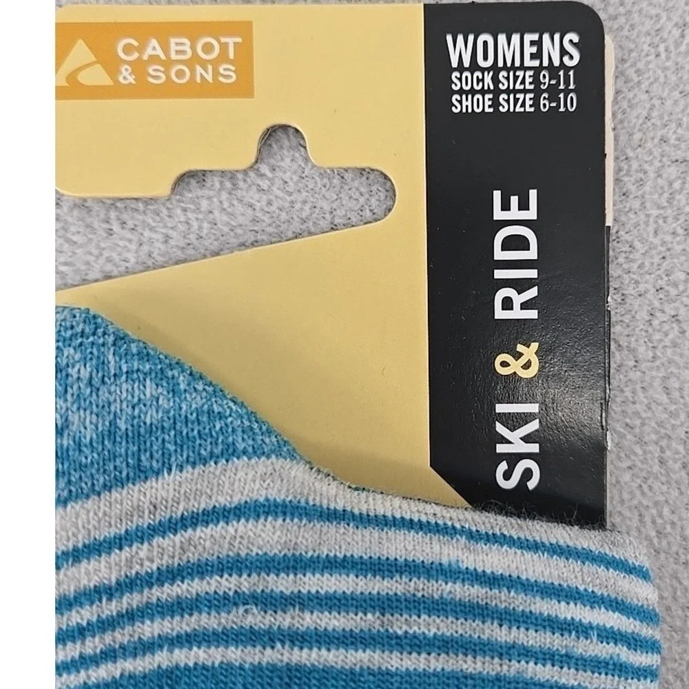 Cabot and Sons NWT  Ski & Ride Women Socks 64%‎ Merino Wool 1 Pair